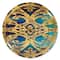 Designart Metallic Glam Indigo Form I Glam Wall Clock